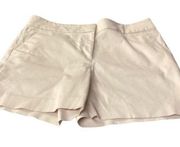 LOFT cream color city shorts size 8