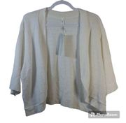 Ny Collection Ivory Knit Sweater Cardigan Topper Size 3X