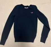 Hollister Navy Crew Neck Sweater