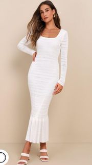 White Knit Dress