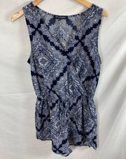 One Clothing Paisley Patterned Sleeveless Romper Size Large