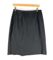 Vintage Skirt Flat Front Size Medium Womens Drapers & Damons Midi Pencil Black