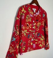 Peck & Peck Vintage 100% linen tropical blazer size S