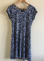 MK michael kors tie die sheath midi dress size S