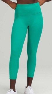 Lululemon Wunder Train High Rise 23” Blaze Maldives Green NWOT Size 4