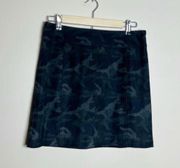 CLEARANCE!  Charcoal Camo Faux Suede Skirt Size 6 EUC