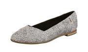 Toms Black/White Suede Leopard Julie Flat 6