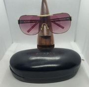 HP! Fossil Cory Gold & Pink Sunglasses & Case