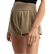 Free People Intimately  Cozy Cool Lounge Shorts Olive Size Medium New