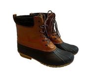 Women's Magellan Thermolite Outdoors Black & Brown Leather Upper Boots Size 9