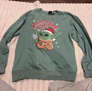 baby yoda Christmas sweatshirt