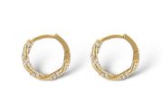 14mm Small Gold Hoop Earrings for Women