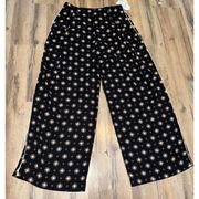 WIDE LEG ZIP CLOSURE WOMENS BOHO STYLE PANTS NWT SIZE M