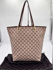 GUCCI
Monogram Medium Bucket Tote Dark Brown