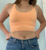 orange workout top 