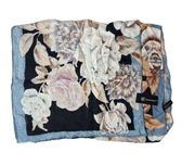 INC International Concepts Gorgeous Floral Pashmina Black New