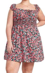 Size XL Floral Bohemian Style Dress