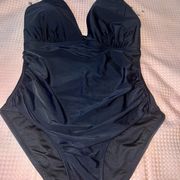 DKNY NWT Halter Top One Piece Bathing Suit Size XXL