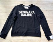 Revolve Aiko Giacomo Sayonara Malibu Graphic Crewneck Sweatshirt | Size Small