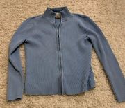 llbean zip up sweater medium