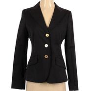 Weekend MaxMara Black Gold Buttons Blazer Jacket