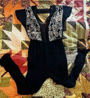 Vintage Small woven cotton lace full body jumpsuit