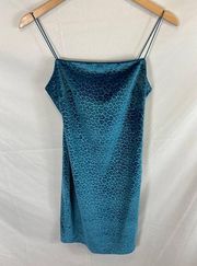 Leith Velour Animal print Mini Dress Size Small