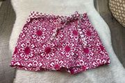 Vineyard Vines Pink White Crossover Bow Medallion Skort