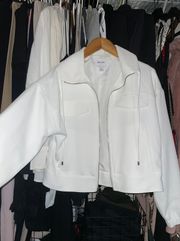 White Bomber Jacket