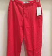 Robert Rodriguez Cerise Crop Pants Slacks size 6 Small S New NWT