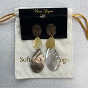 SOFT SURROUNDINGS Mother of Pearl Drop Earrings NWT