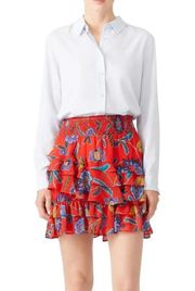 Rebecca Minkoff Red Ruffle Mini skirt