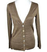 Michael Stars Cardigan Sweater Brown One Size Fits Most