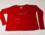 “I WOKE UP IN LOVE” CREW NECK LONG SLEEVE SHIRT SIZE S