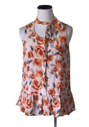 Joe‎ fresh small floral silk blouse