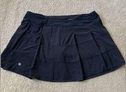 Lululemon Activewear Tennis Skirt Skort Flowy Black Size 12