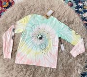 Urban Nation  Tie dye retro ting yang shirt medium