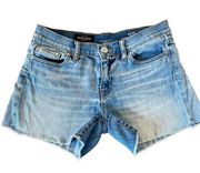 J. Crew indigo cropped denim shorts size 27