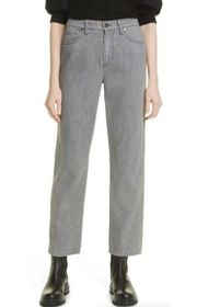 NEW Veronica Beard Blake Classic Straight High Rise Jeans in Winter Grey 29