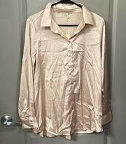 NWT  Satin Button Up Top