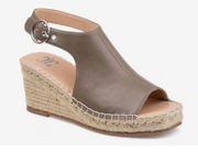 Journee Collection Sandals Womens Size 8 Wide Crew Open Toe Espadrille Wedges