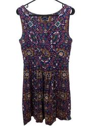 Lands End Sleeveless Floral Summer Dress