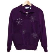 Alfred Dunner petite embellished sweatshirt size SP