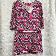 NWT Macbeth Collection by Margaret Joseph’s Printed Dress Size XS