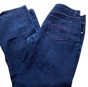 no boundaries Dark Denim Straight Leg Jeans  - Size 15