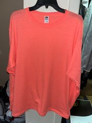 Retro Coral Long Sleeve Shirt