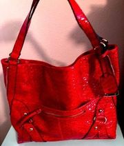 Style & Co - patent red leather xl nah - never used