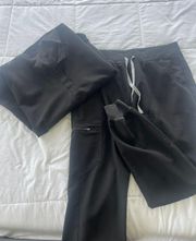 Black Scrubs Set