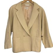 Vintage wool coat beige size XL‎ Evan picone II