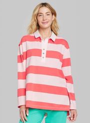 Large Striped Rugby  Shirt